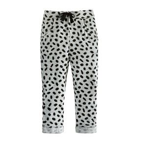 Toddler Girl Legging Pants Leopard Spotted Gray Black NWT